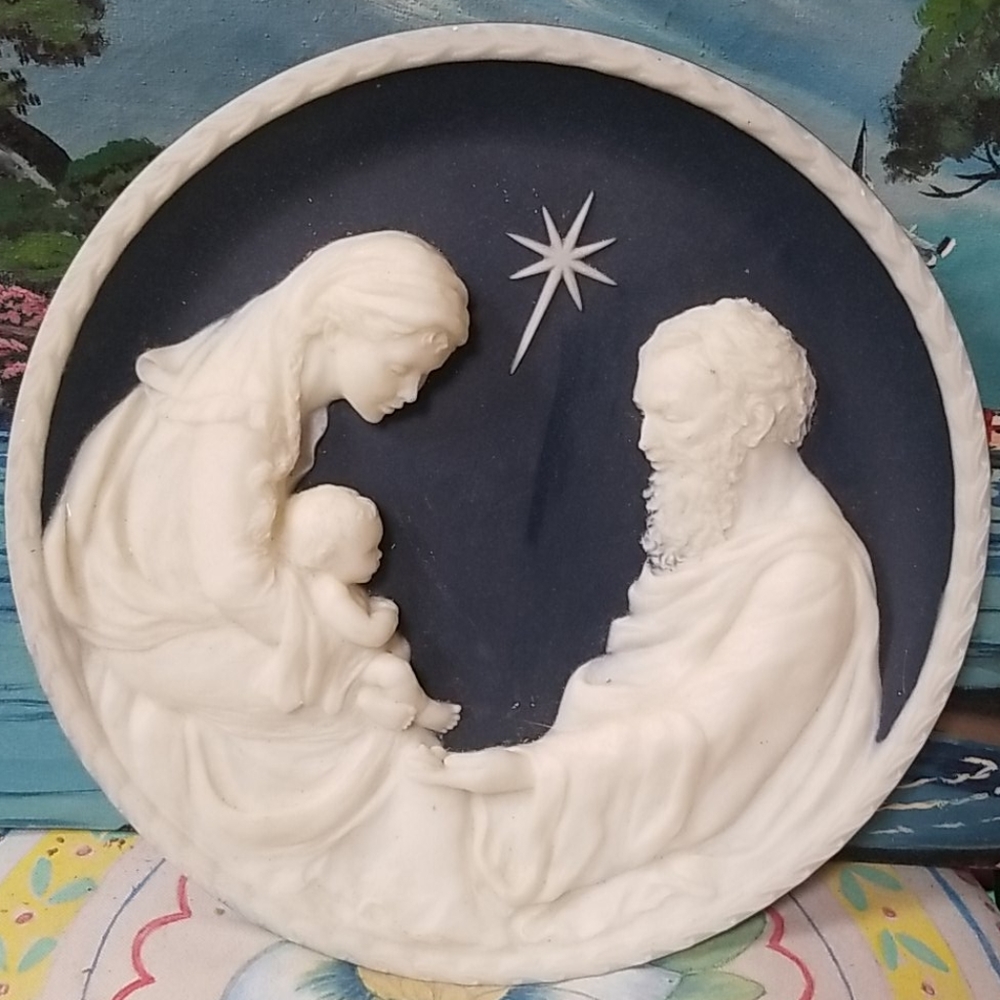 Vintage Avondale 3D plate 1981,heaven rejoiced